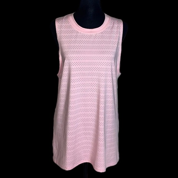 ZYIA Pink Sleeveless Chill Mesh Tank Top Women’s Size Large - Picture 5 of 10